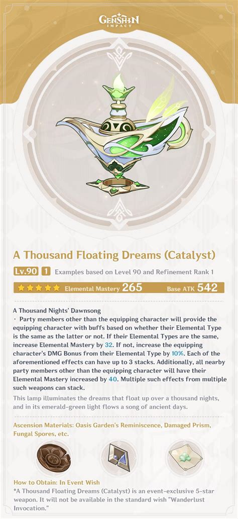 New 5* Catalyst Info : r/Genshin